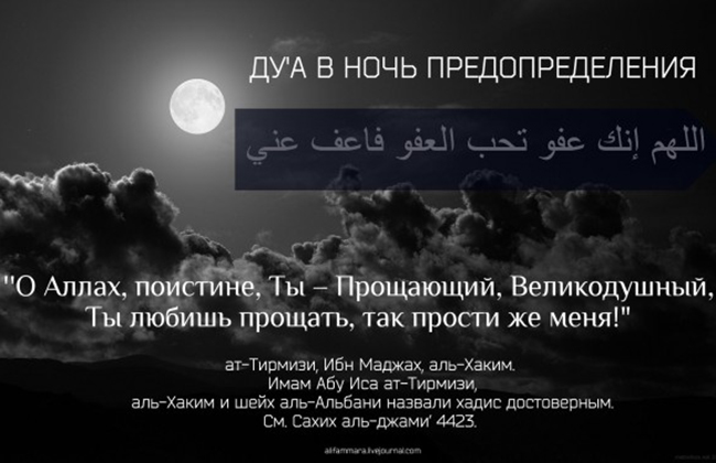 Аяты Корана о ночи Могущества