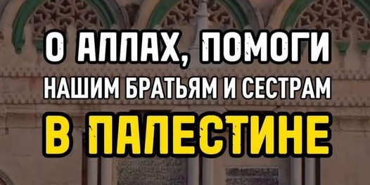 О Аллах, даруй победу мусульманам!