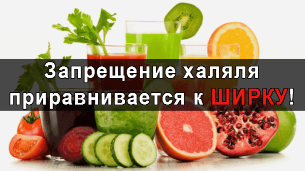 Запрещение халяла и разрешение харама сродни ширку 
