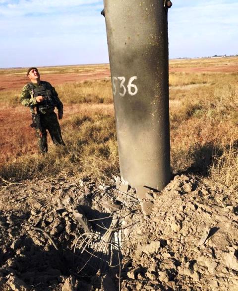 Попытка диверсии на линии ЛЭП в Украине