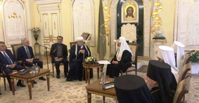 Пашазаде попросил патриарха Кирилла о помощи в строительстве мечети для азербайджанцев