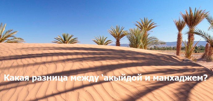Какая разница между «‘акъыйдой и «манхаджем»?