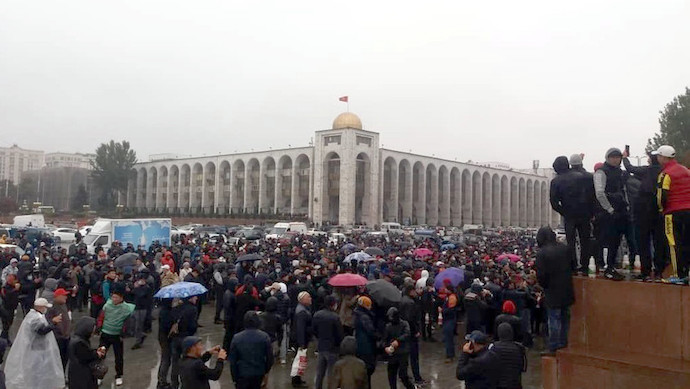 В столицы Кыргызстана беспорядки