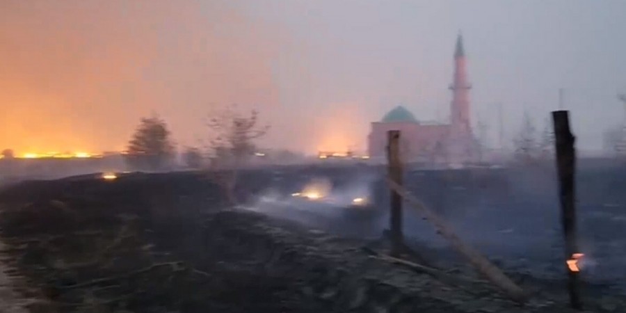 Татарский аул Юлдус в Курганской области сгорел дотла