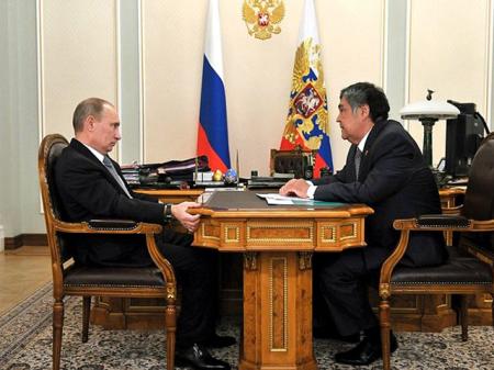Аман Тулеев встретился с президентом РФ