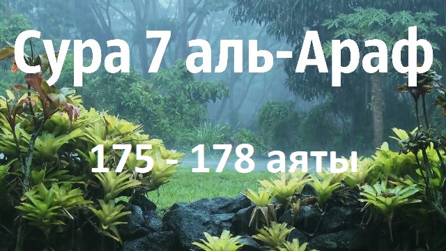 Сура Аль-А‘раф, аяты 175-178