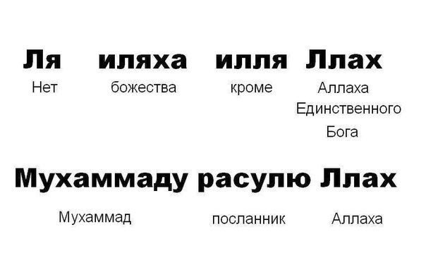 Значение свидетельства «Нет божества кроме Аллаха и Мухаммад   — Посланник Аллаха»