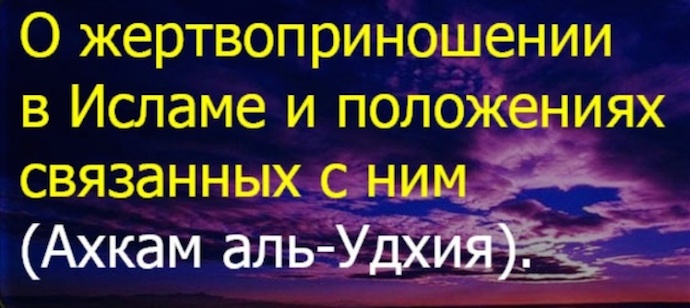 Некоторые ответы на вопросы по жертвоприношению